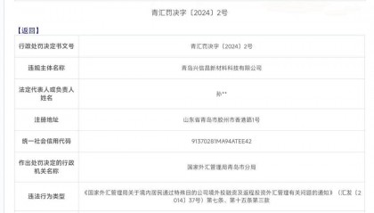 一企业违法所得少，为何被罚超1800万元？外汇局青岛分局回应